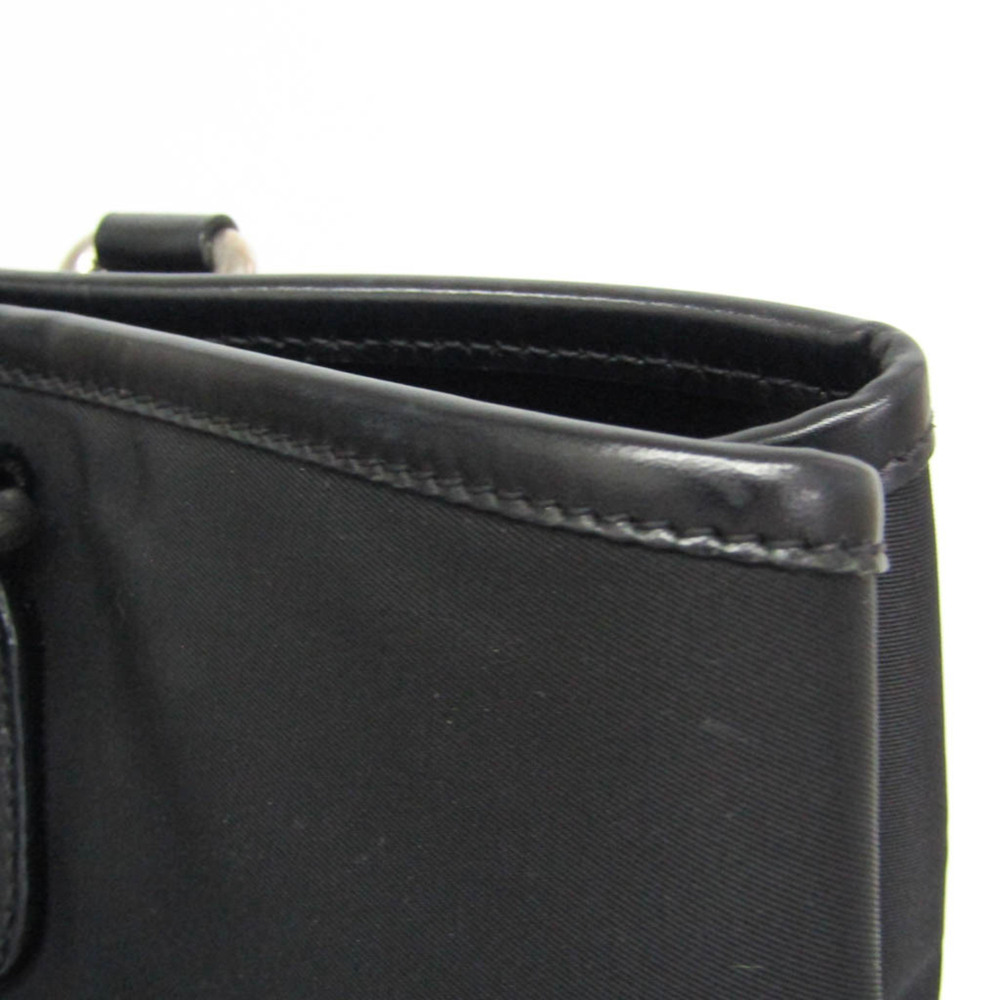 Prada Tessuto + Vitel BR3411 Women's Nylon,Leather Tote Bag Black - Picture 11 of 16